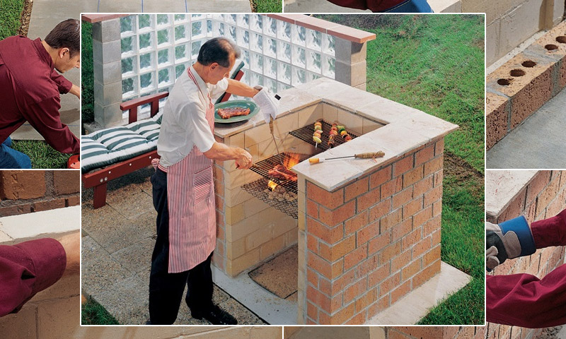 DIY stapsgewijze instructies voor het leggen van de barbecue