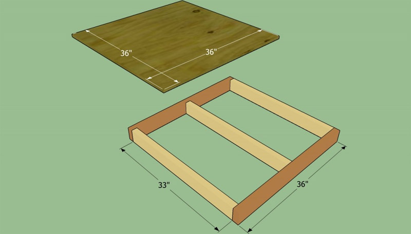 De basis van de cabine maken