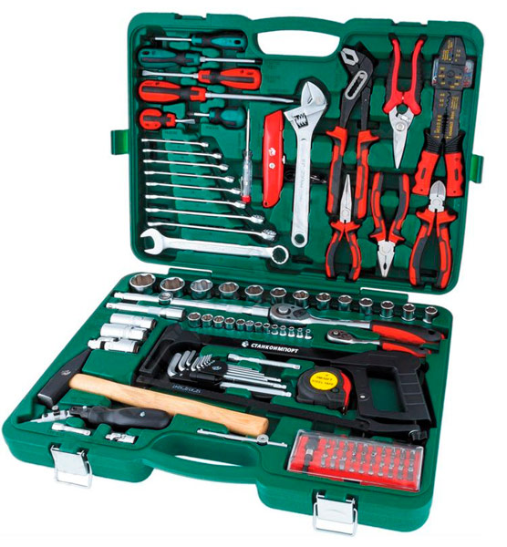 Kit d'outils professionnel Stankoimport NAB.12.14.105