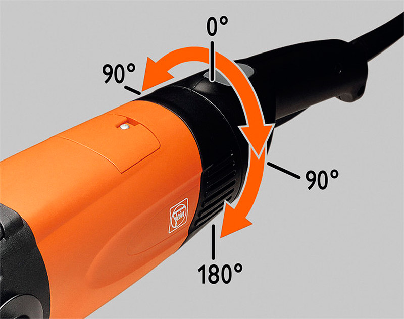 Rotate the main handle along the axis