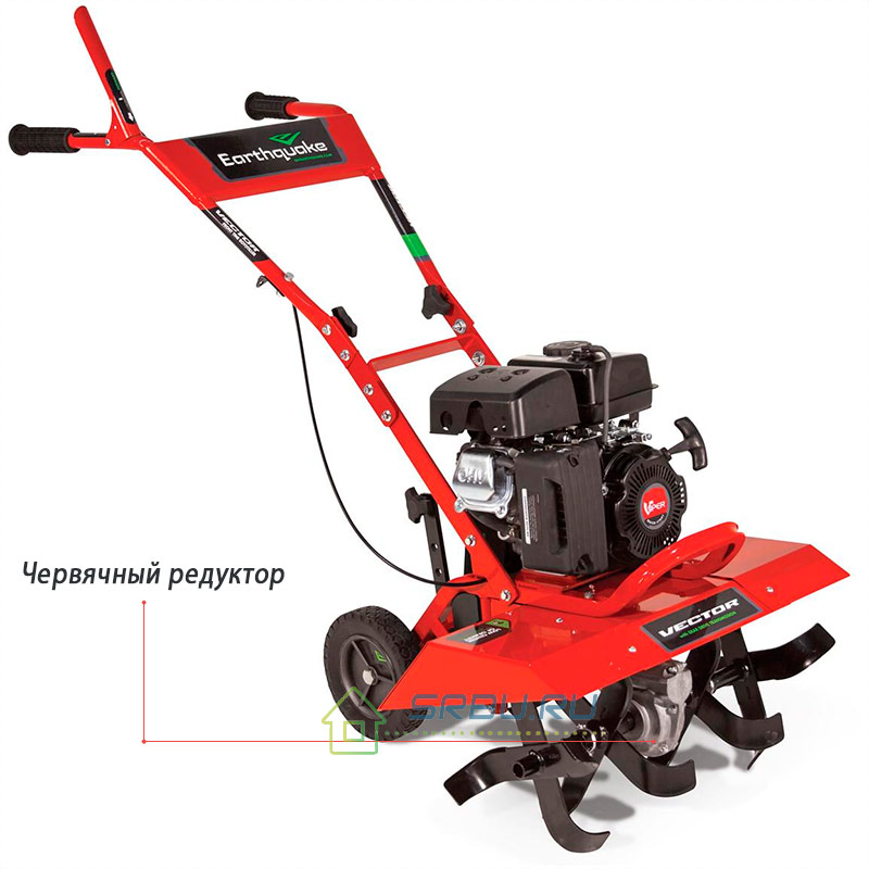 Worm gear motor cultivator