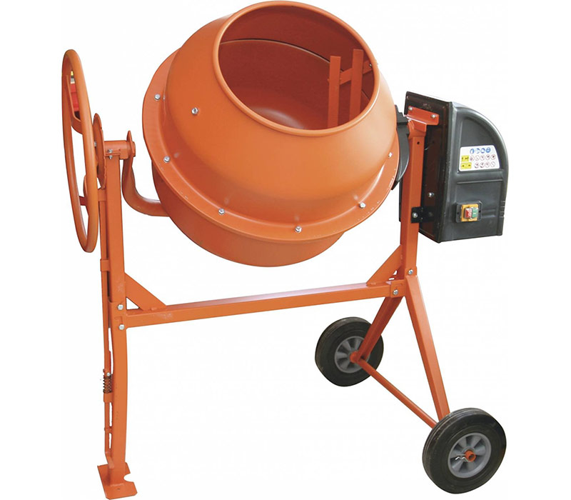 Gravity type concrete mixer