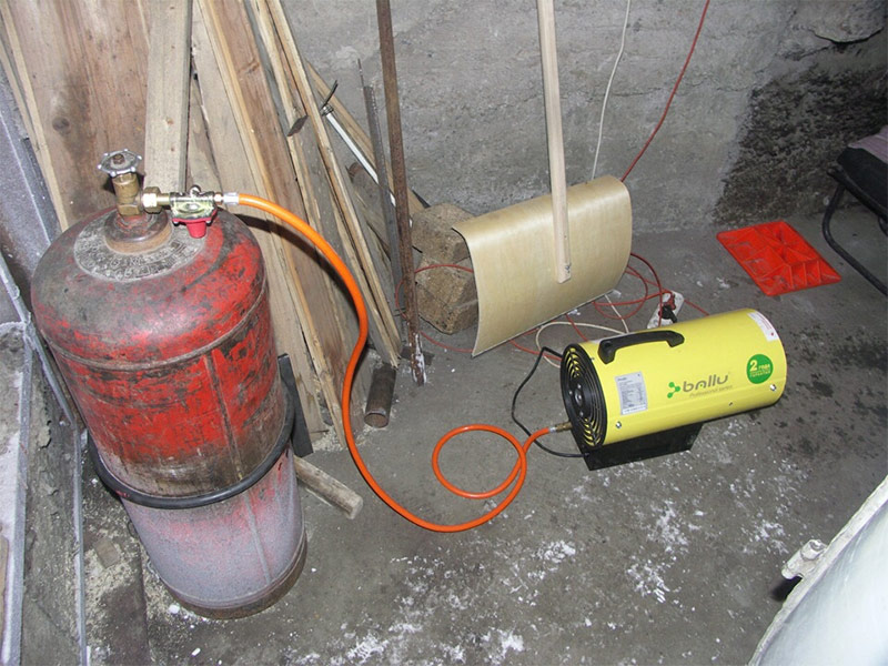 Gas heat gun