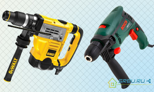 The difference between a punch and a hammer drill