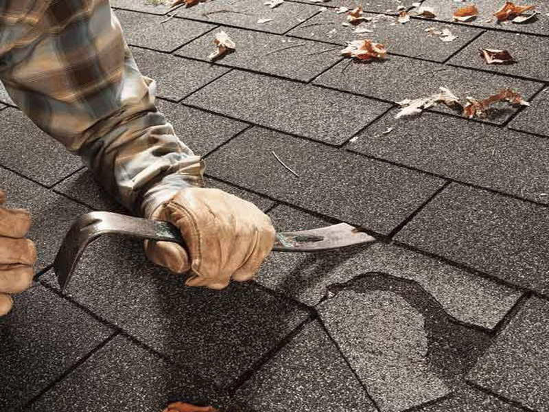 Repair of flexible tiles