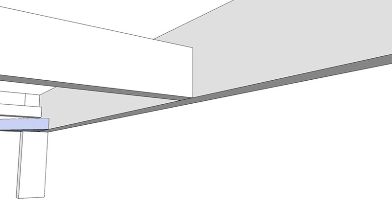 Plan de montage de la barre centrale