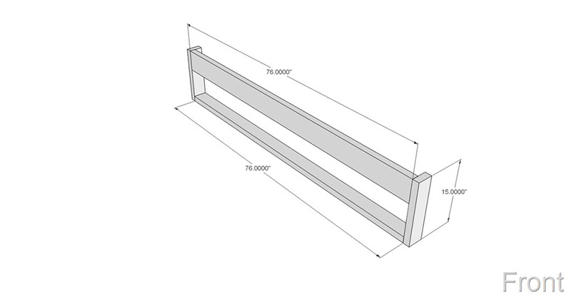 Frontal sängplan