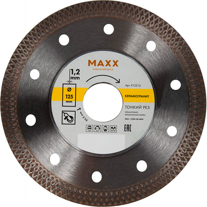 Ceramic tile cutting disc