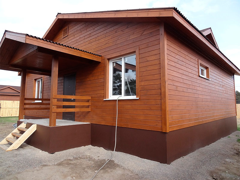 Imitation timber house