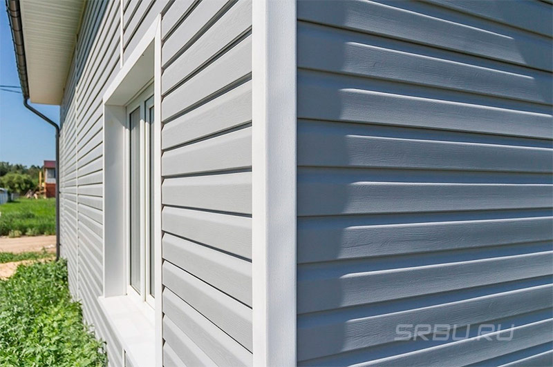 Facade of vinyl siding