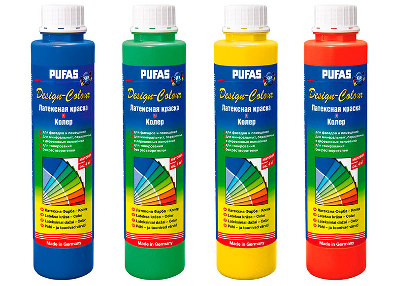 Pigments pour teinter la peinture