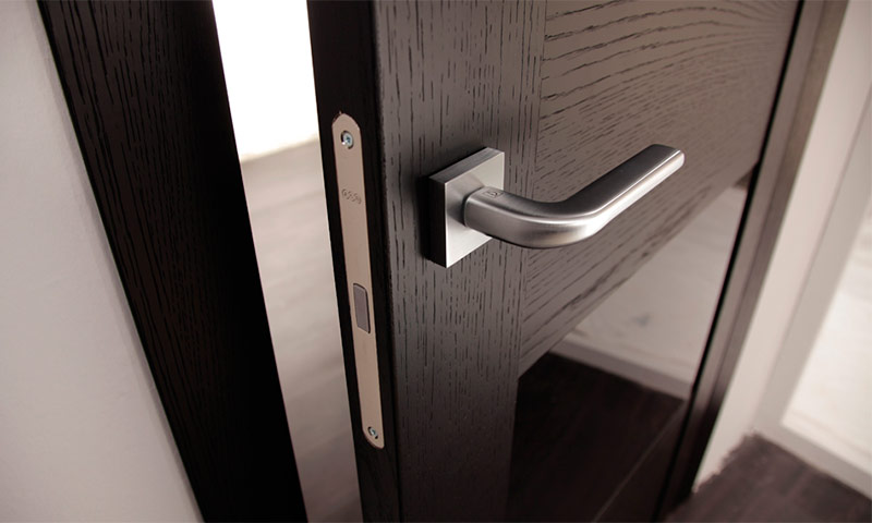 Magnetic locks for interior doors