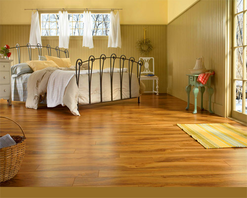 Laminate in the bedroom