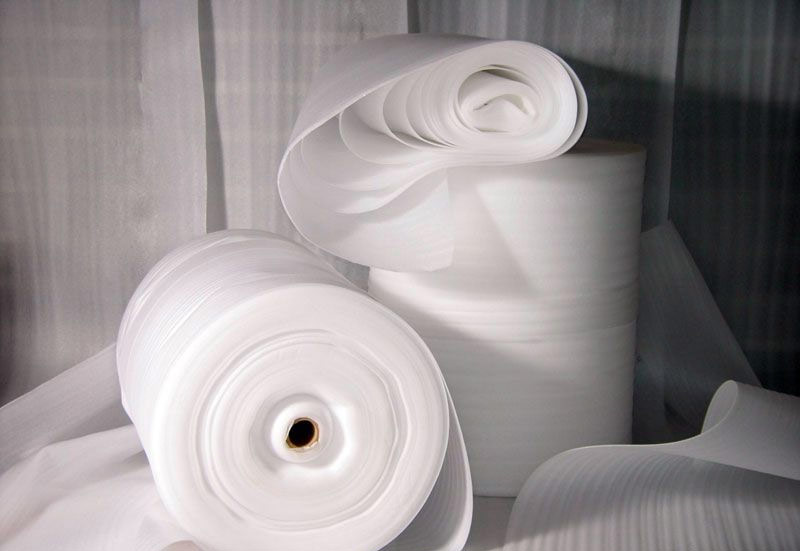 Foam polyethylene backing