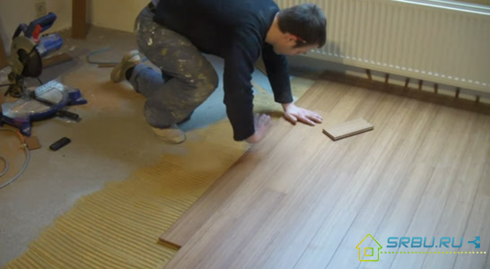 Tablero de parquet y su colocación