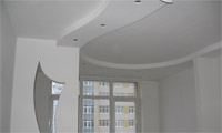 Plasterboard embossed ceiling