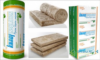 Characteristics of various varieties of insulation Knauf