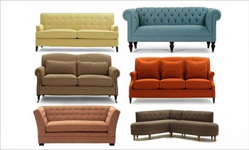 Types of sofas