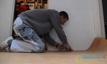 DIY linoleum laying