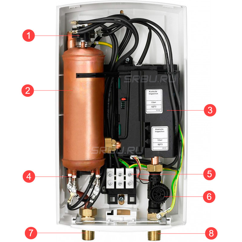 Instantaneous electric water heater