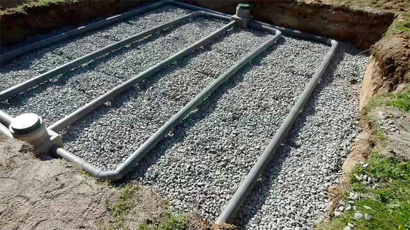 Installation of a filtration field