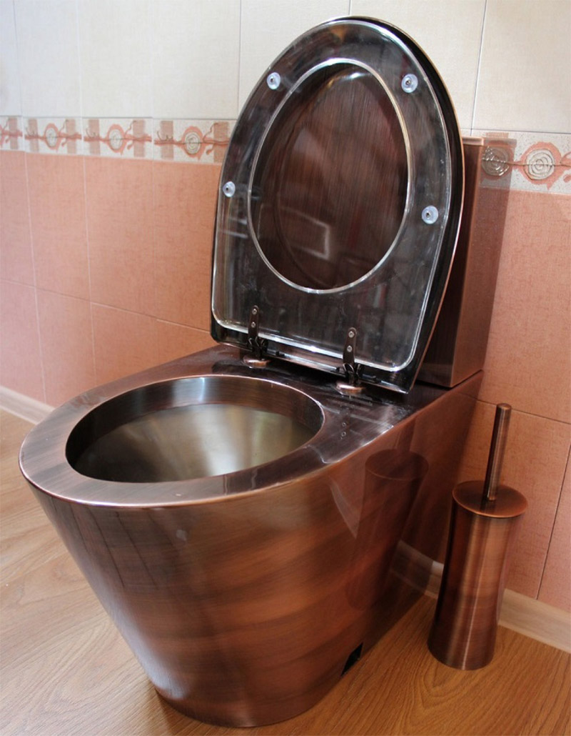 Steel toilet