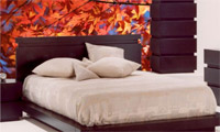 Wall mural headboard decor