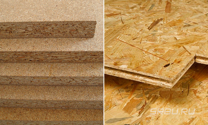 Particleboard hoặc OSB - so sánh các vật liệu