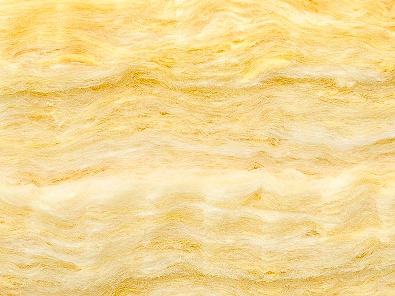 Glass wool fibers