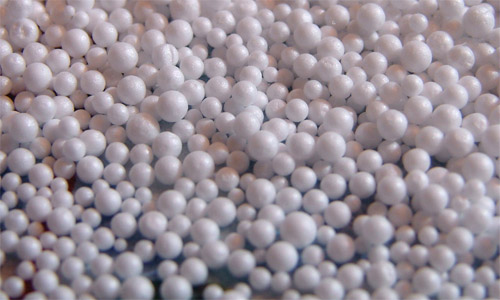 Polystyrene granules