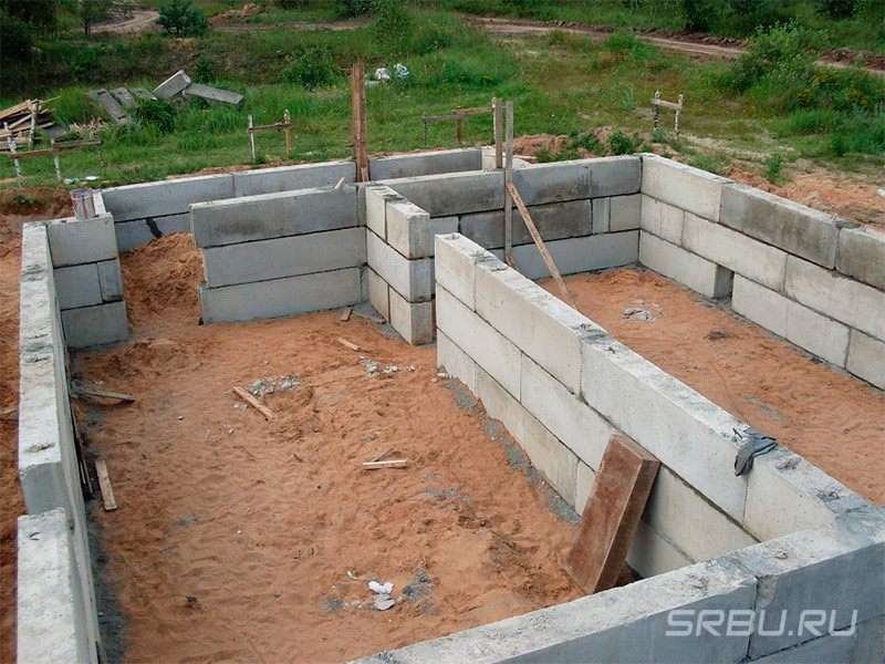 Prefabricated strip foundation