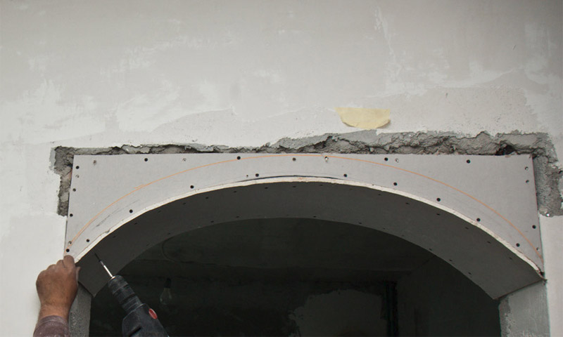 How to bend drywall and give it any shape