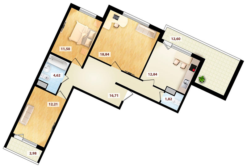 Disposition des appartements