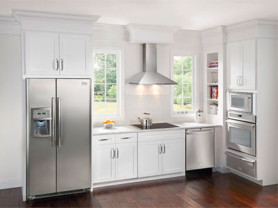 Side-by-Side refrigerator in the interior