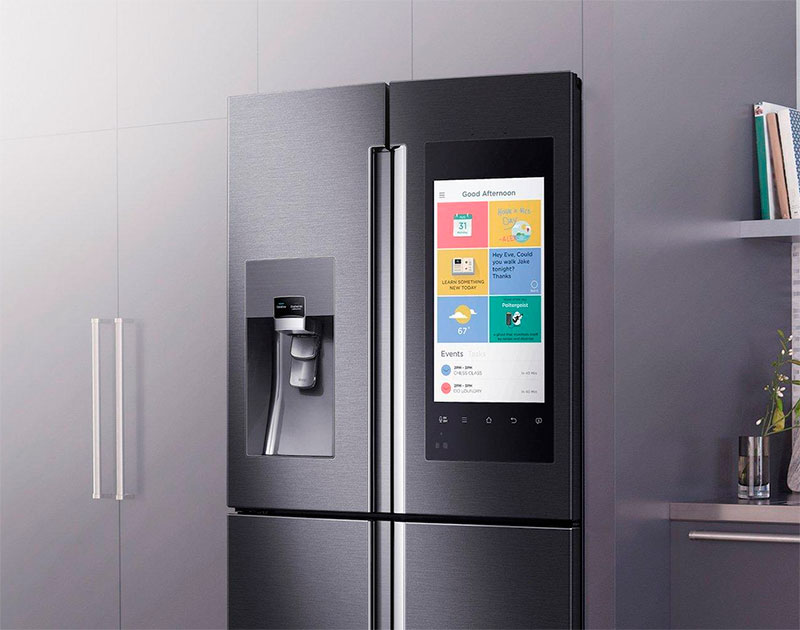 Touch Panel Side-by-Side Refrigerator