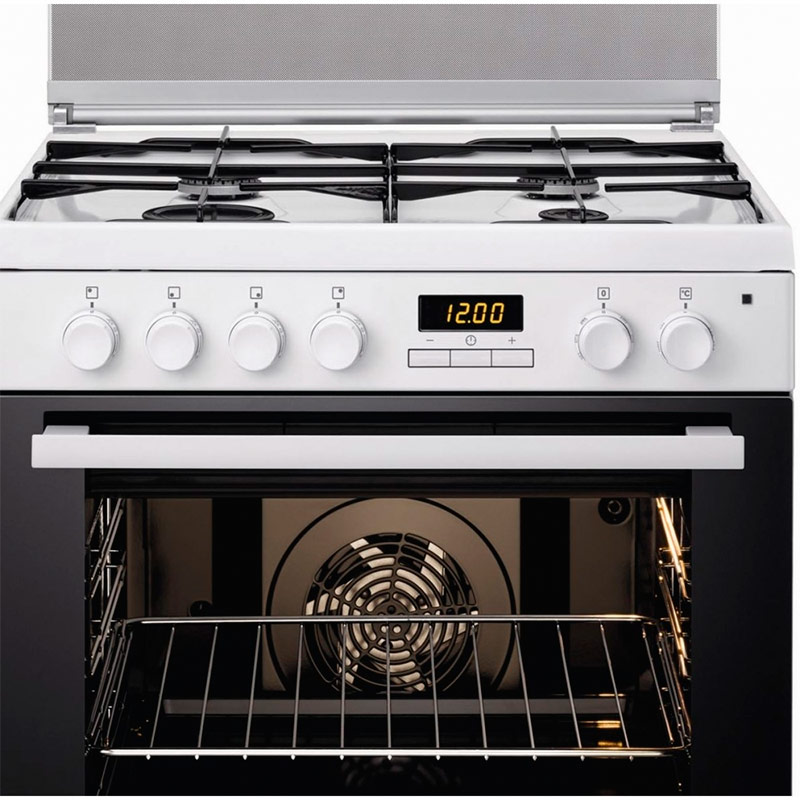 Gas hob and electric oven