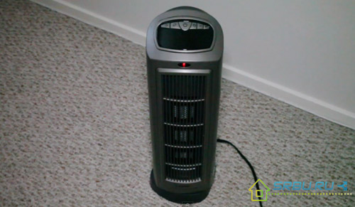 Floor fan heater